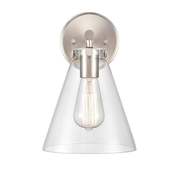 Millennium Lighting Aliza 7.75-in W 1-light Brushed Nickel Glam Wall Sconce