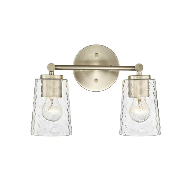 Millennium Lighting Ashli 2-light Gold Transitional Vanity Light