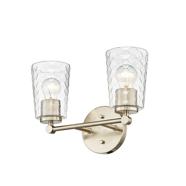 Millennium Lighting Ashli 2-light Gold Transitional Vanity Light