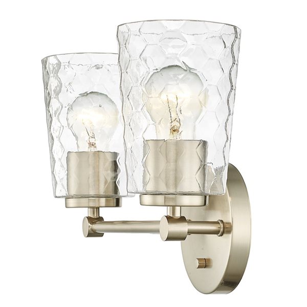 Millennium Lighting Ashli 2-light Gold Transitional Vanity Light