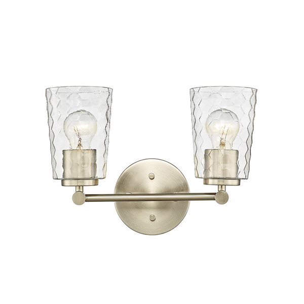 Millennium Lighting Ashli 2-light Gold Transitional Vanity Light