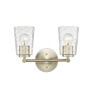 Millennium Lighting Ashli 2-light Gold Transitional Vanity Light