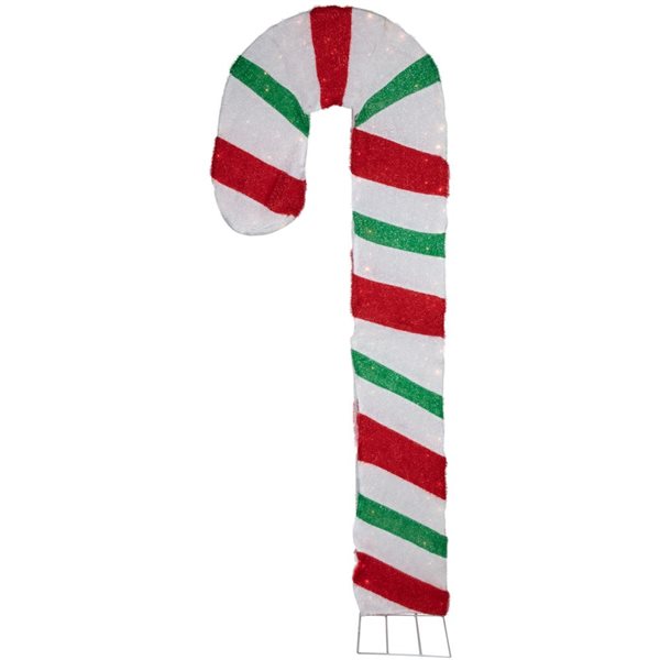 Northlight 7-ft Double Candy Cane Archway Outdoor Christmas Decoration with Lights