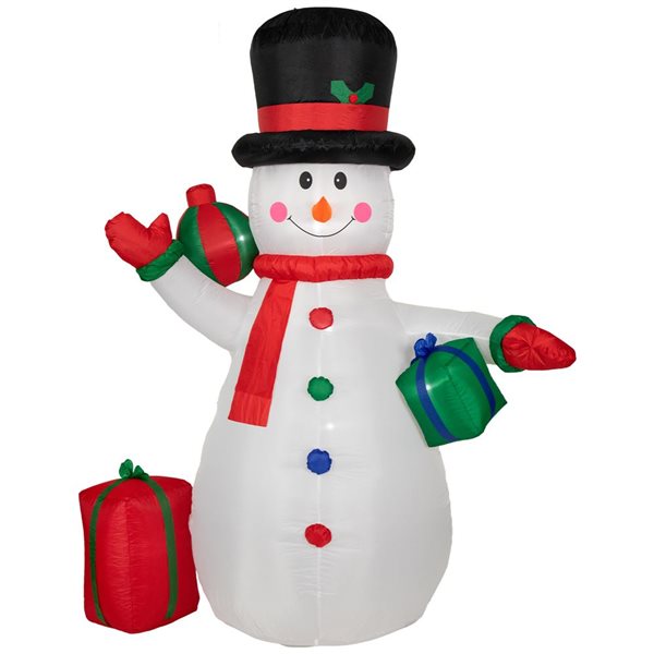 Northlight 8-ft Lighted Snowman Christmas Inflatable 34851757 | RONA