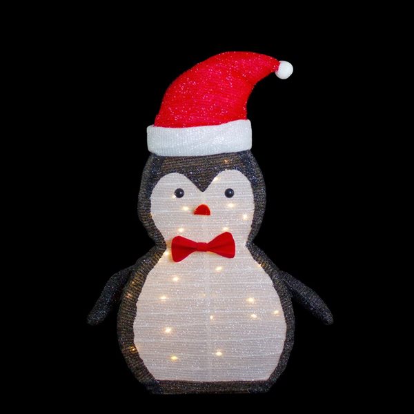 Northlight 28-in Penguin Christmas Decoration with LED Lights