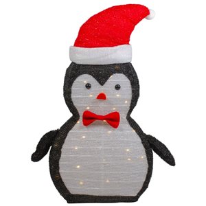 Northlight 28-in Penguin Christmas Decoration with LED Lights