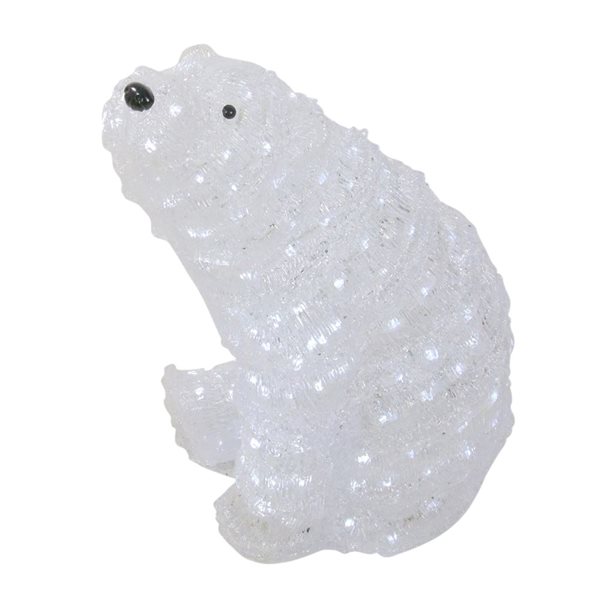 Northlight 18 5 In Polar Bear Christmas Decoration With Lights 32266817