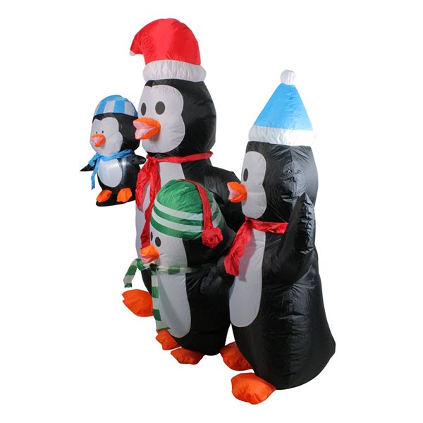 Northlight 5-ft Lighted Penguin Christmas Inflatable