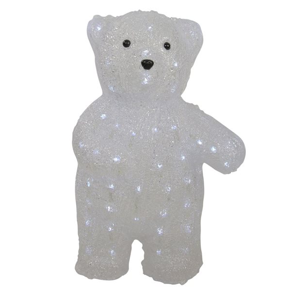 Northlight 16.5-in Polar Bear Christmas Decoration with Lights 32904697 ...