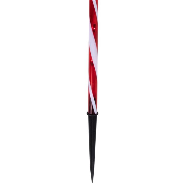 Northlight Set of 3 26-in Red and White Twinkle Candy Cane Pathway Markers