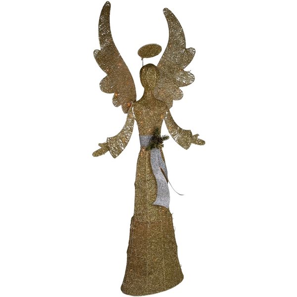 Northlight 68-in Golden Angel Christmas Decoration with Lights