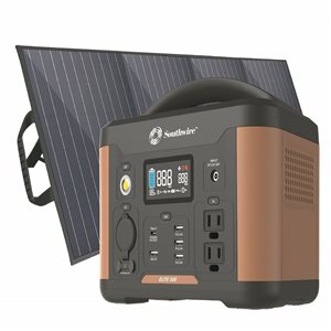 Kit d'alimentation électrique solaire portable avec panneau solaire Southwire Élite 500