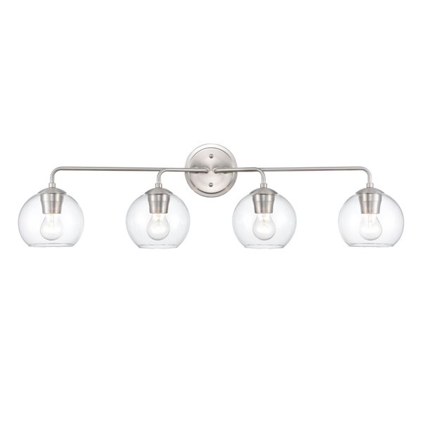 Millennium Lighting Ashford 4-light Nickel Transitional Vanity Light Bar