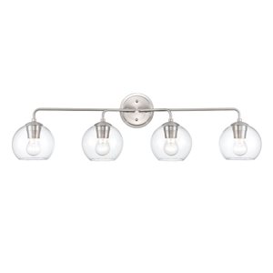 Millennium Lighting Ashford 4-light Nickel Transitional Vanity Light Bar