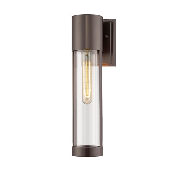 Millennium Lighting Hester 11.8-in H Powder Coat Bronze Hardwired Medium Base (E-26) Outdoor Wall Light