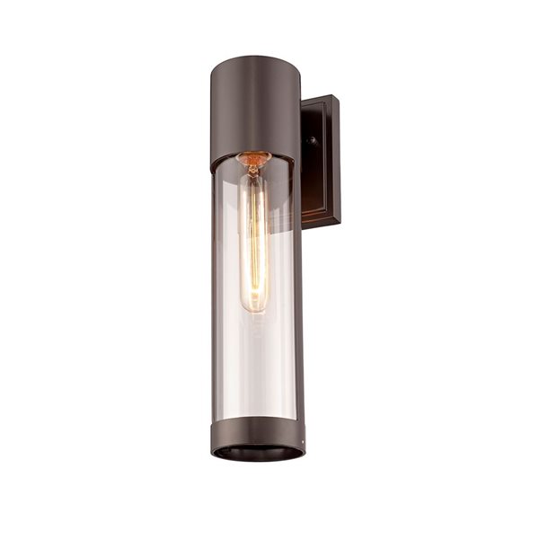 Millennium Lighting Hester 11.8-in H Powder Coat Bronze Hardwired Medium Base (E-26) Outdoor Wall Light