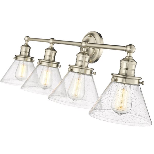 Millennium Lighting Eyden 4-light Gold Transitional Vanity Light