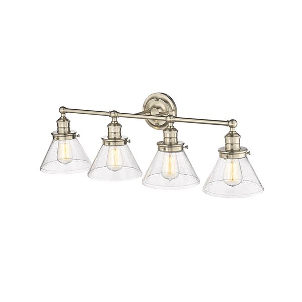 Millennium Lighting Eyden 4-light Gold Transitional Vanity Light