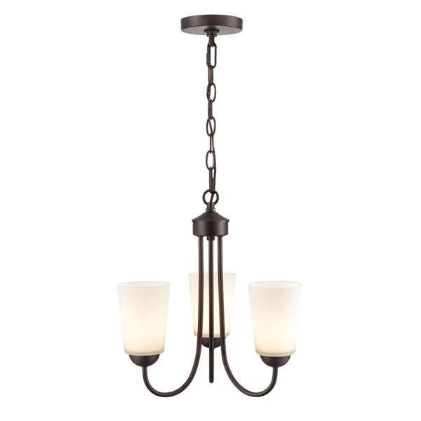 Millennium Lighting Ivey Lake 3-light Rubbed Bronze Transitional Chandelier