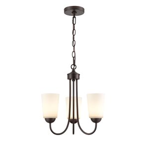 Millennium Lighting Ivey Lake 3-light Rubbed Bronze Transitional Chandelier