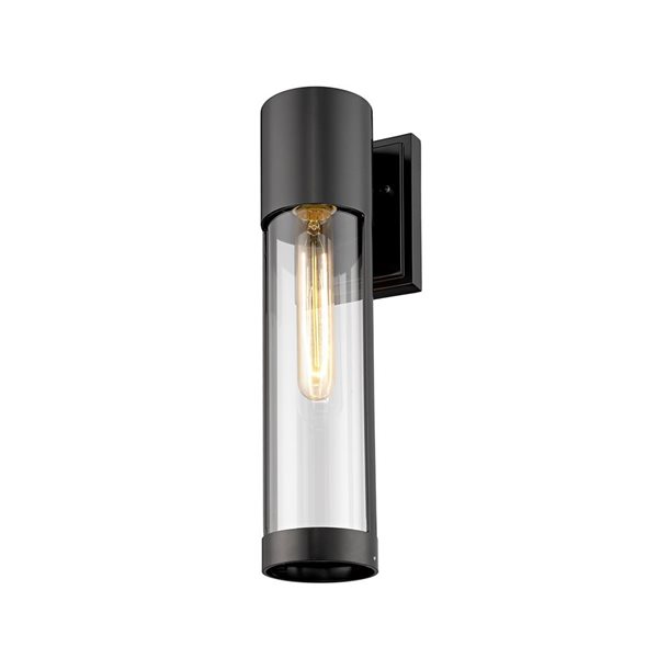 Millennium Lighting Hester 11.8-in H Powder Coat Black Hardwired Medium Base (E-26) Outdoor Wall Light