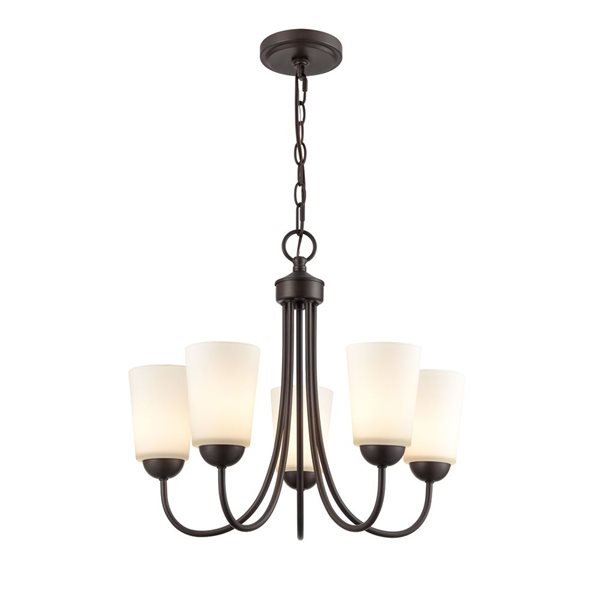 Millennium Lighting Ivey Lake 5-light Rubbed Bronze Transitional Chandelier