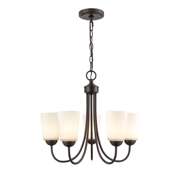 Millennium Lighting Ivey Lake 5-light Rubbed Bronze Transitional Chandelier