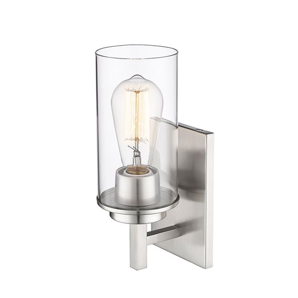 Millennium Lighting Janna 4-in W 1-light Brushed Nickel Modern/Contemporary Wall Sconce