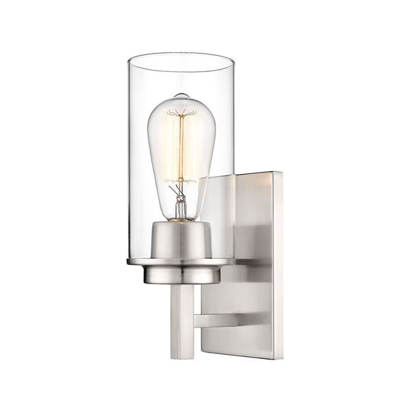 Millennium Lighting Janna 4-in W 1-light Brushed Nickel Modern/Contemporary Wall Sconce