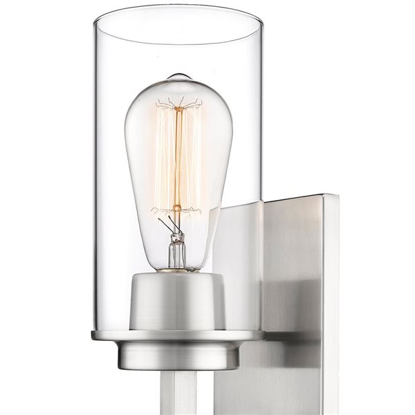 Millennium Lighting Janna 4-in W 1-light Brushed Nickel Modern/Contemporary Wall Sconce