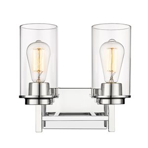 Millennium Lighting Janna 2-light Chrome Modern/contemporary Vanity Light