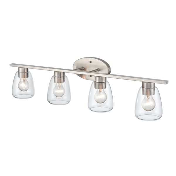 Millennium Lighting Ashford 4-light Brushed Nickel Transitional Vanity Light Bar