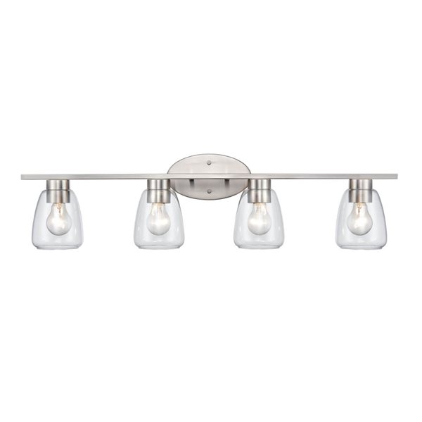 Millennium Lighting Ashford 4-light Brushed Nickel Transitional Vanity Light Bar