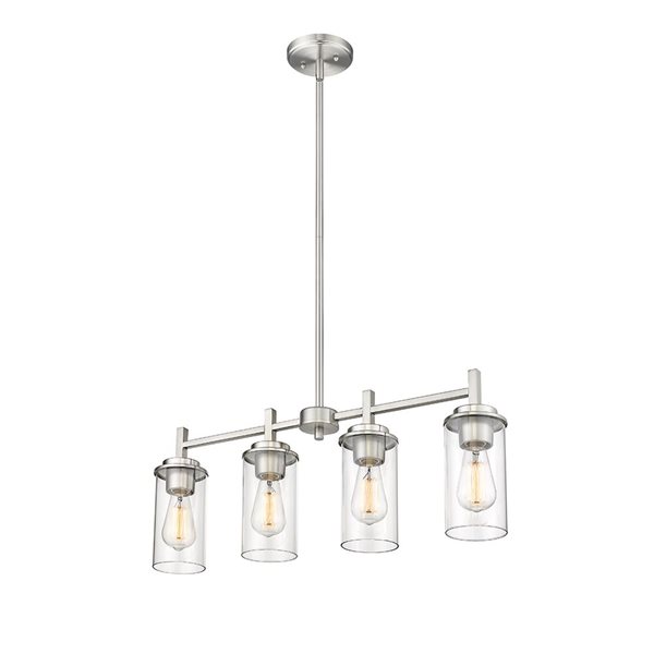 Millennium Lighting Janna 4-light Brushed Nickel Modern/Contemporary Chandelier