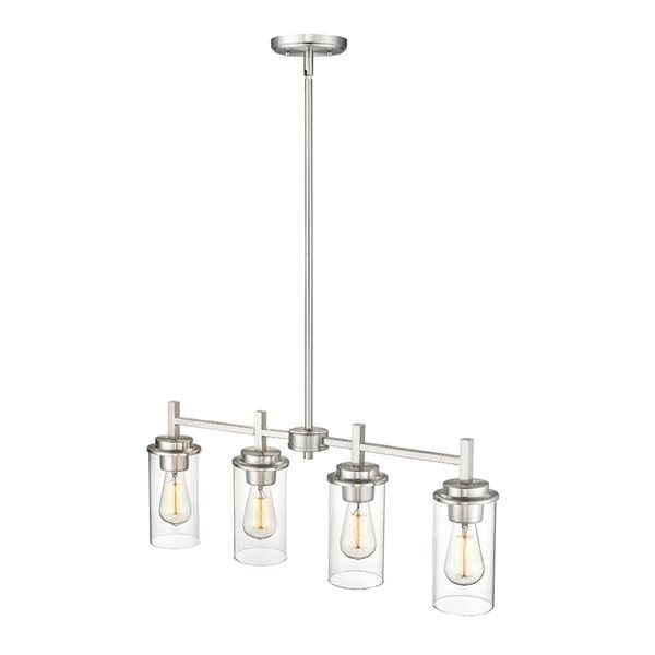 Millennium Lighting Janna 4-light Brushed Nickel Modern/Contemporary Chandelier