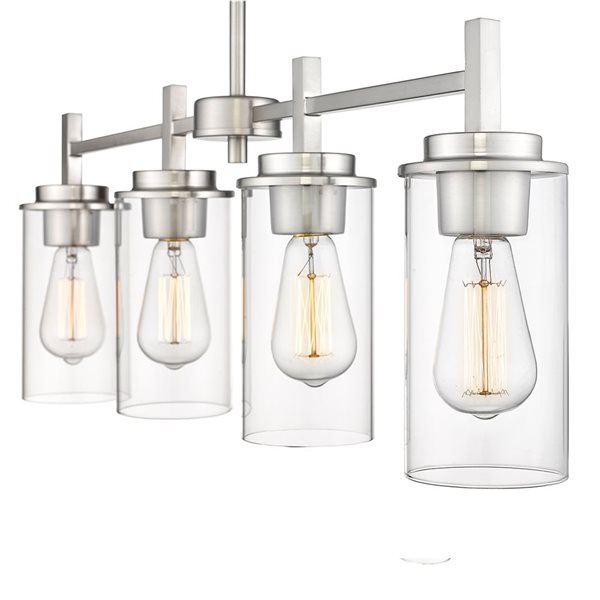 Millennium Lighting Janna 4-light Brushed Nickel Modern/Contemporary Chandelier