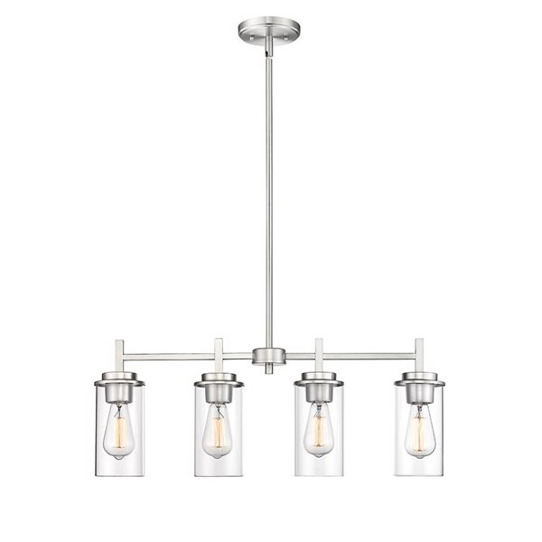 Millennium Lighting Janna 4-light Brushed Nickel Modern/Contemporary Chandelier