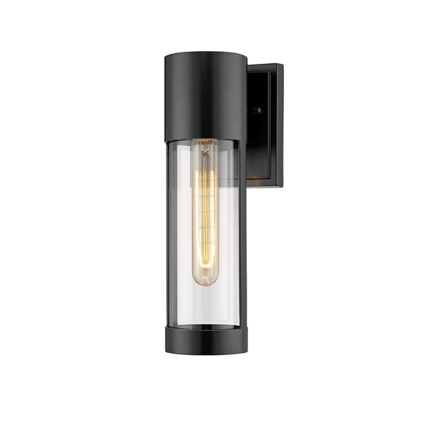 Millennium Lighting Hester 12.5-in H Powder Coat Black Hardwired Medium Base (E-26) Outdoor Wall Light