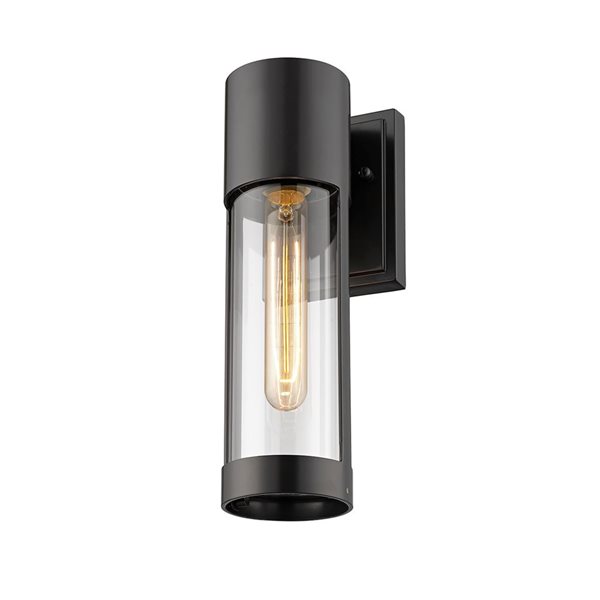 Millennium Lighting Hester 12.5-in H Powder Coat Black Hardwired Medium Base (E-26) Outdoor Wall Light