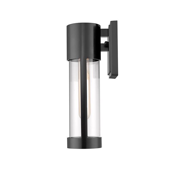 Millennium Lighting Hester 12.5-in H Powder Coat Black Hardwired Medium Base (E-26) Outdoor Wall Light