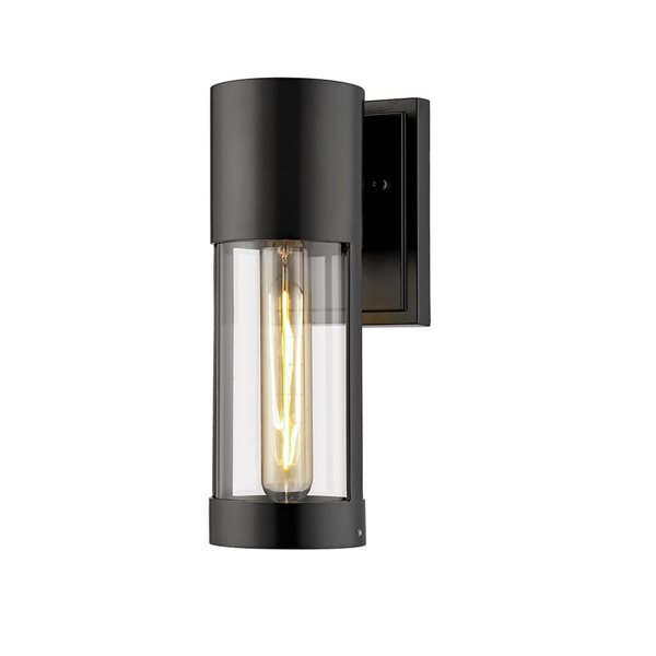 Millennium Lighting Hester 10.6-in H Powder Coat Black Hardwired Medium Base (E-26) Outdoor Wall Light