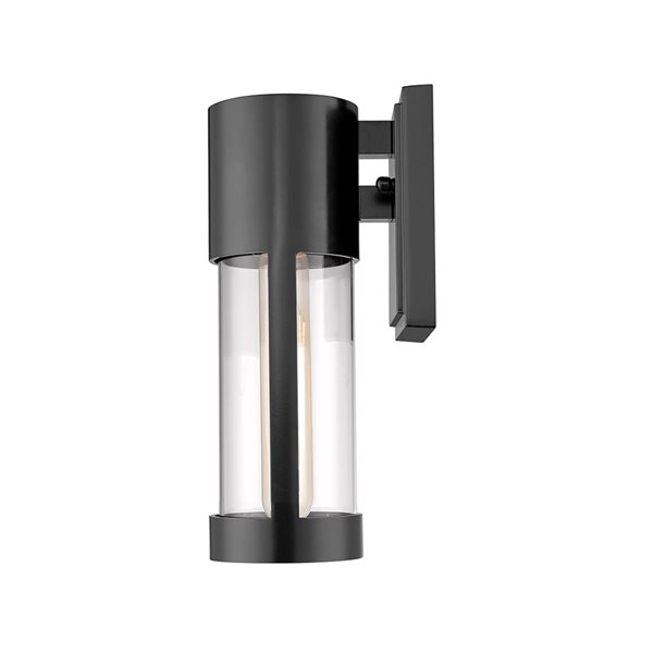 Millennium Lighting Hester 10.6-in H Powder Coat Black Hardwired Medium Base (E-26) Outdoor Wall Light