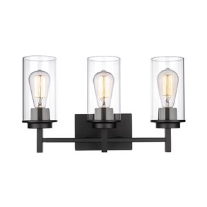 Millennium Lighting Janna 3-light Black Modern/contemporary Vanity Light