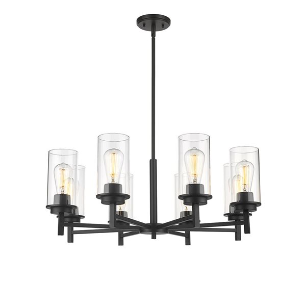 Millennium Lighting Janna 8-light Matte Black Modern/Contemporary Chandelier