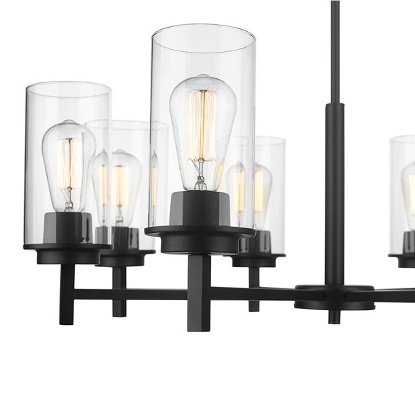 Millennium Lighting Janna 8-light Matte Black Modern/Contemporary Chandelier