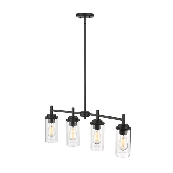Millennium Lighting Janna 4-light Matte Black Modern/Contemporary Chandelier