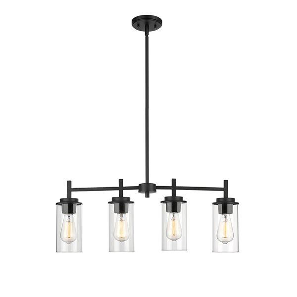 Millennium Lighting Janna 4-light Matte Black Modern/Contemporary Chandelier