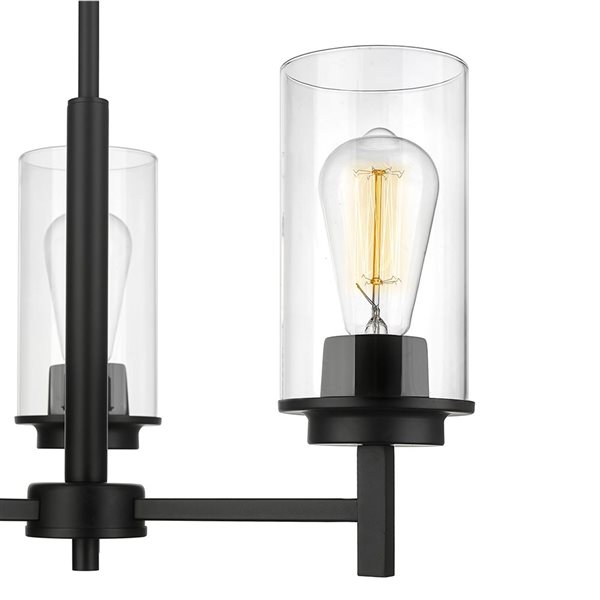 Millennium Lighting Janna 3-light Matte Black Modern/Contemporary Chandelier