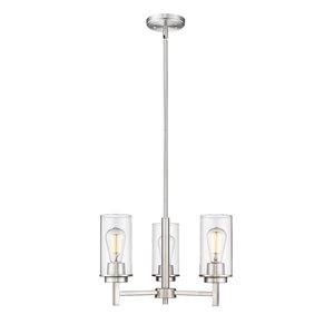 Millennium Lighting Janna 3-light Brushed Nickel Modern/Contemporary Chandelier