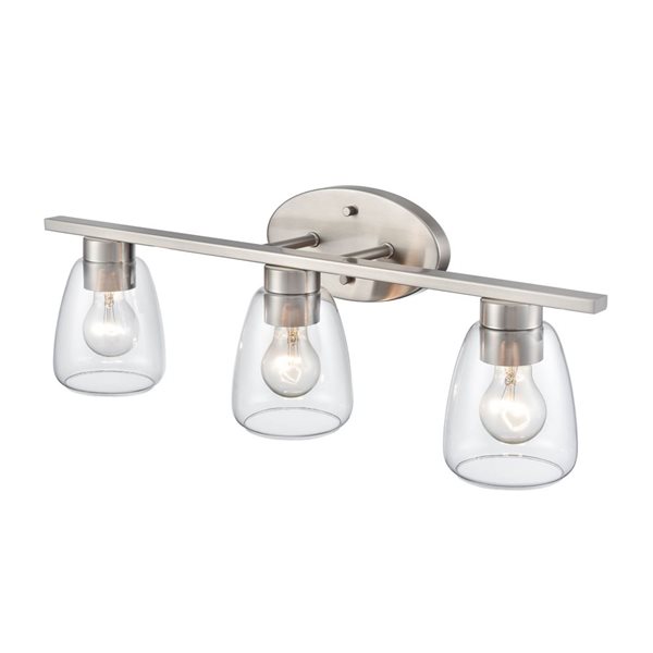 Millennium Lighting Ashford 3-light Brushed Nickel Transitional Vanity Light Bar